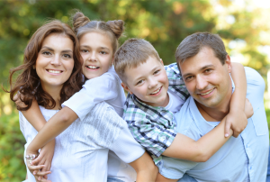 smiling family
